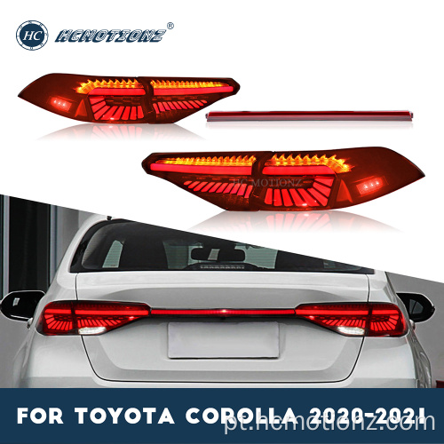 HCMOTIONZ 2020-2021 Toyota Corolla traseira das luzes traseiras